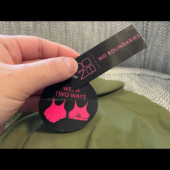 Super Cute Olive Green Swim Top - Picture 3 of 4